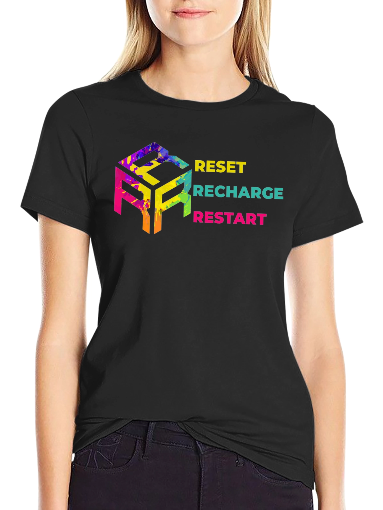 Reset Recharge Restart Graphic Tee