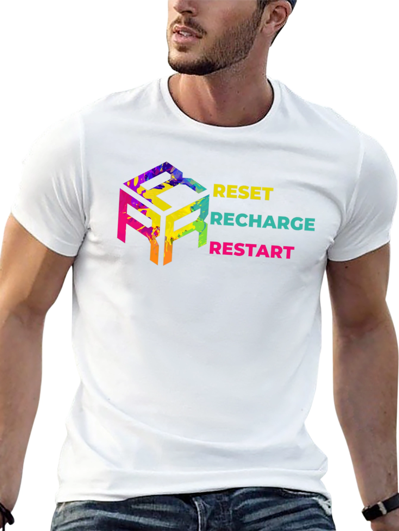 Reset Recharge Restart Graphic Tee