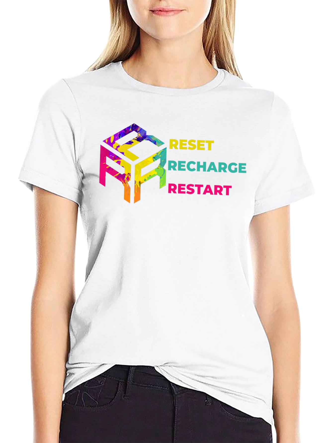 Reset Recharge Restart Graphic Tee