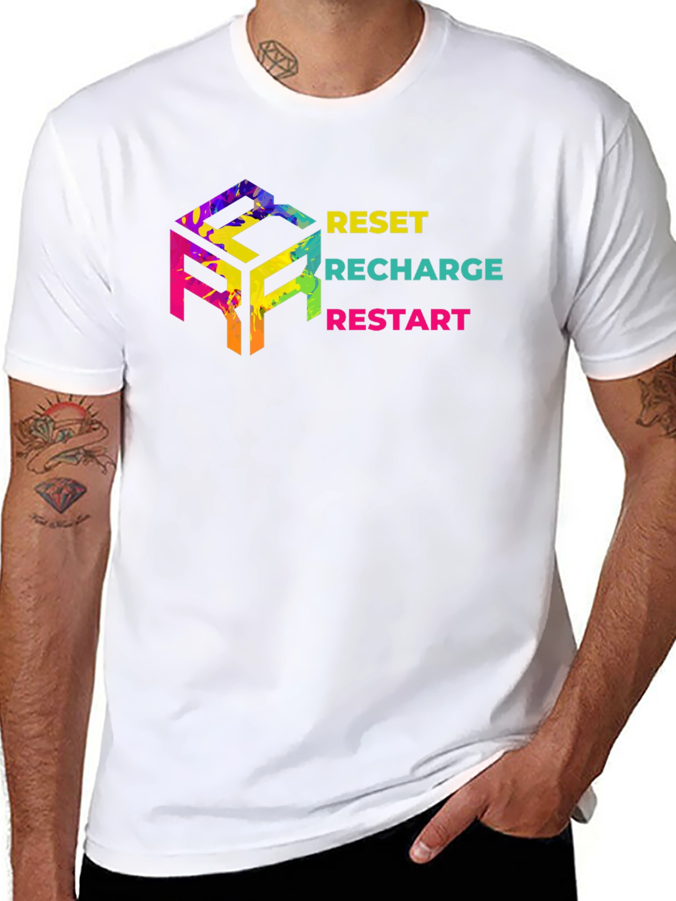 Reset Recharge Restart Graphic Tee