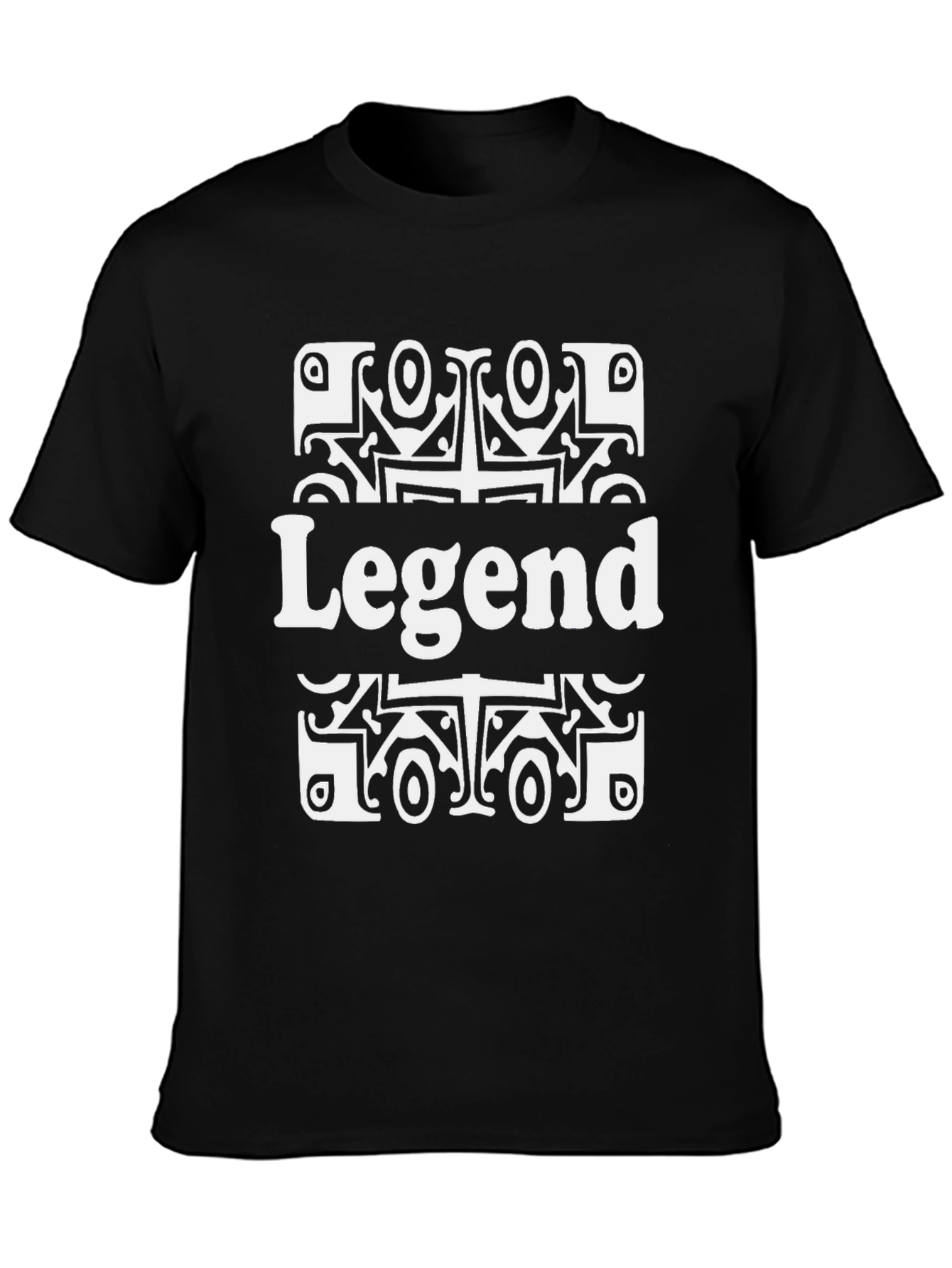 Legend Graphic Tee - Stylish Black Cotton T-Shirt