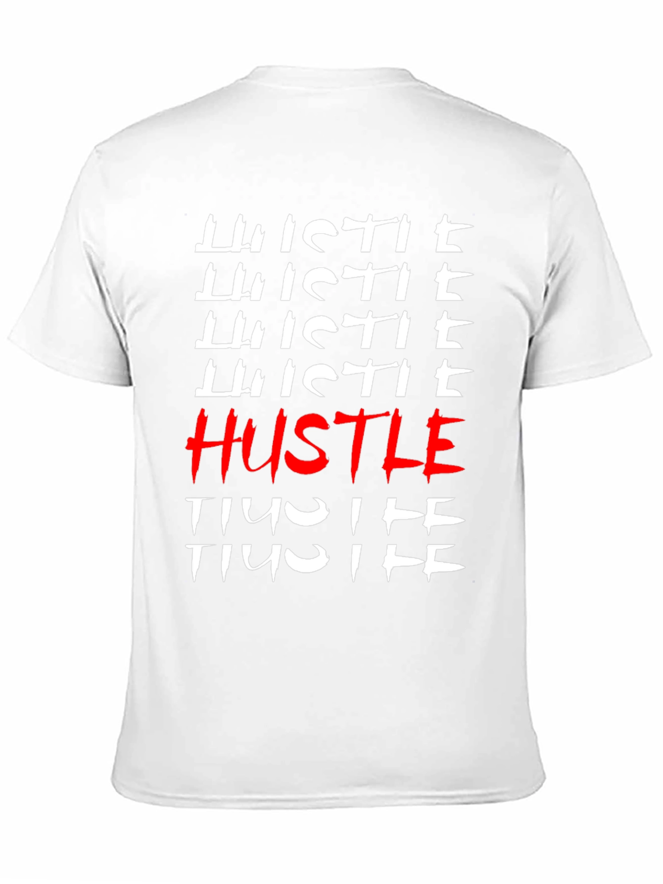 Hustle Graphic Print T-Shirt - Trendy Streetwear