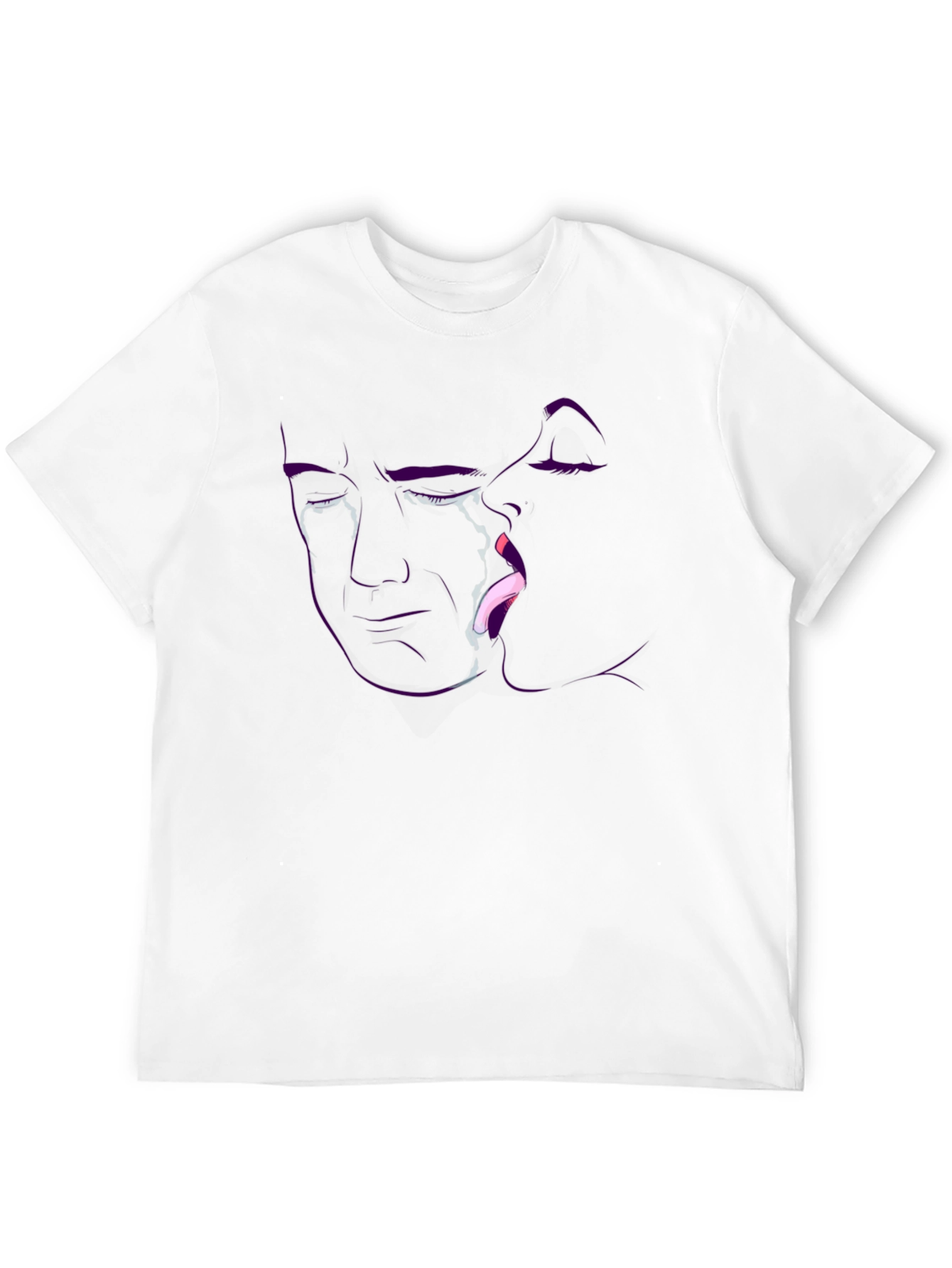 Bold Graphic Tee - Kissing Outline
