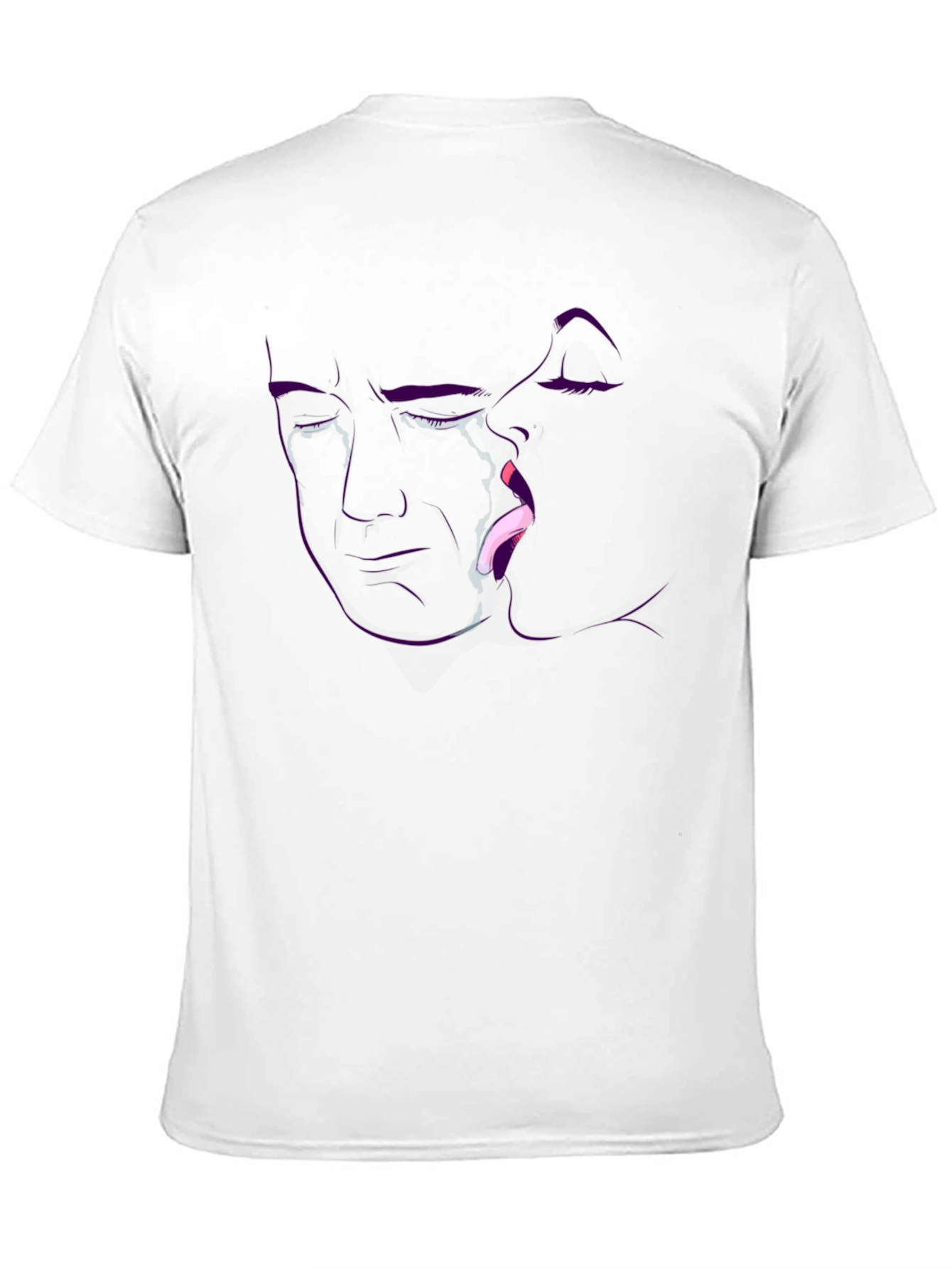Bold Graphic Tee - Kissing Outline