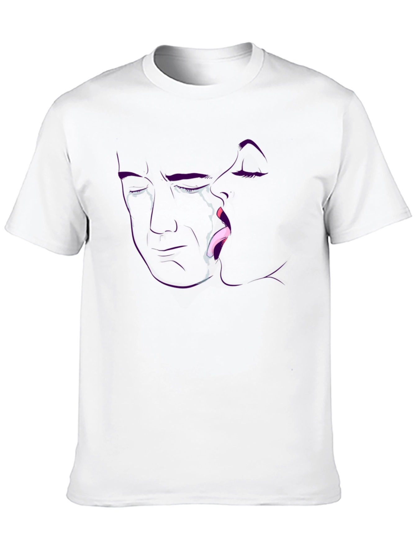 Bold Graphic Tee - Kissing Outline