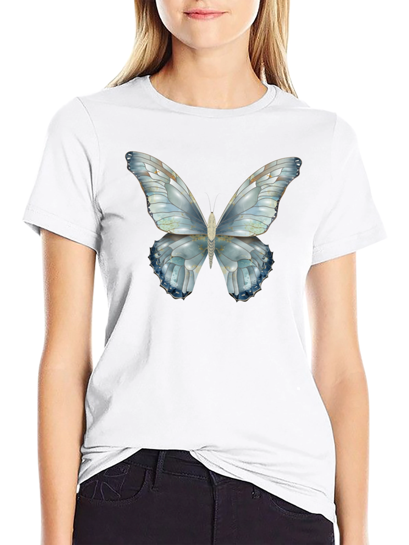 Butterfly Graphic Tee - Cool Casual Style