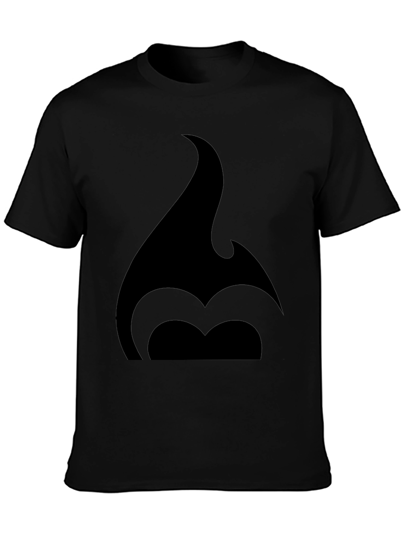 Bold Black T-Shirt with Abstract Graphic