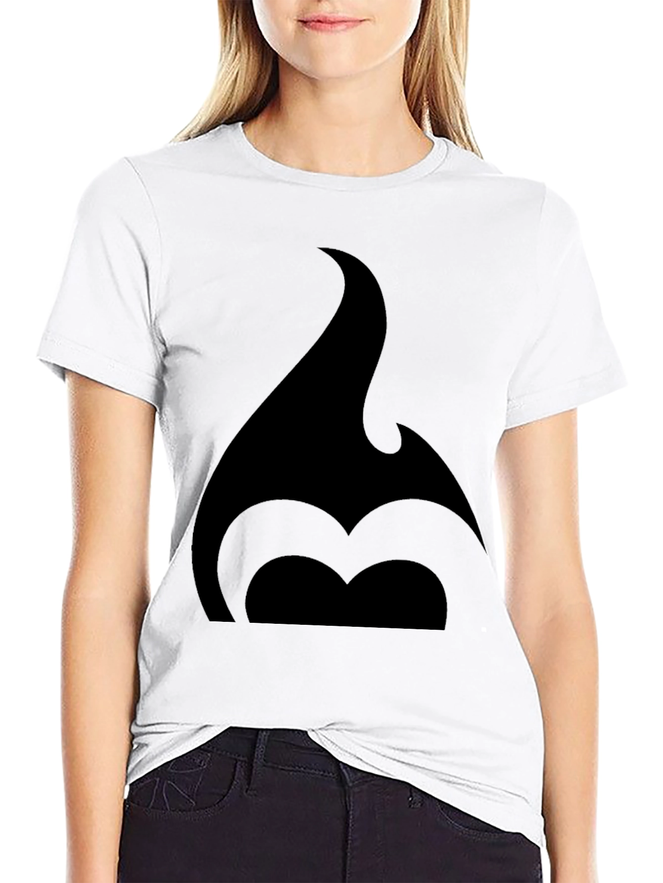 Bold Black T-Shirt with Abstract Graphic