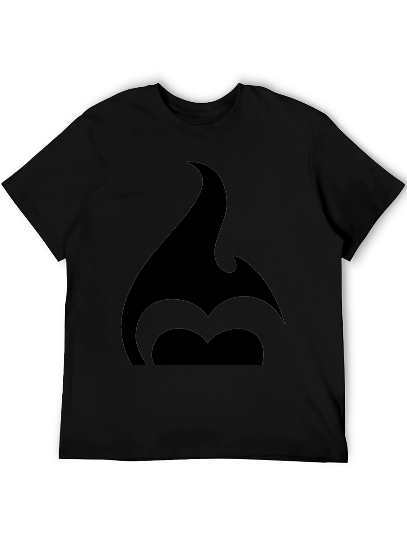 Bold Black T-Shirt with Abstract Graphic