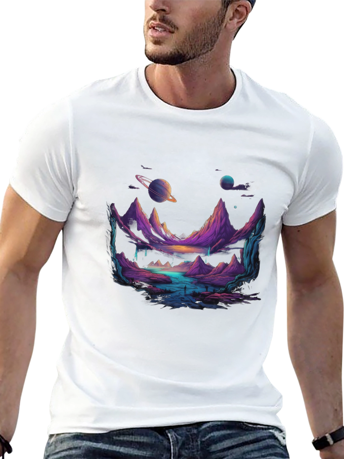 Cosmic Landscape Graphic Tee