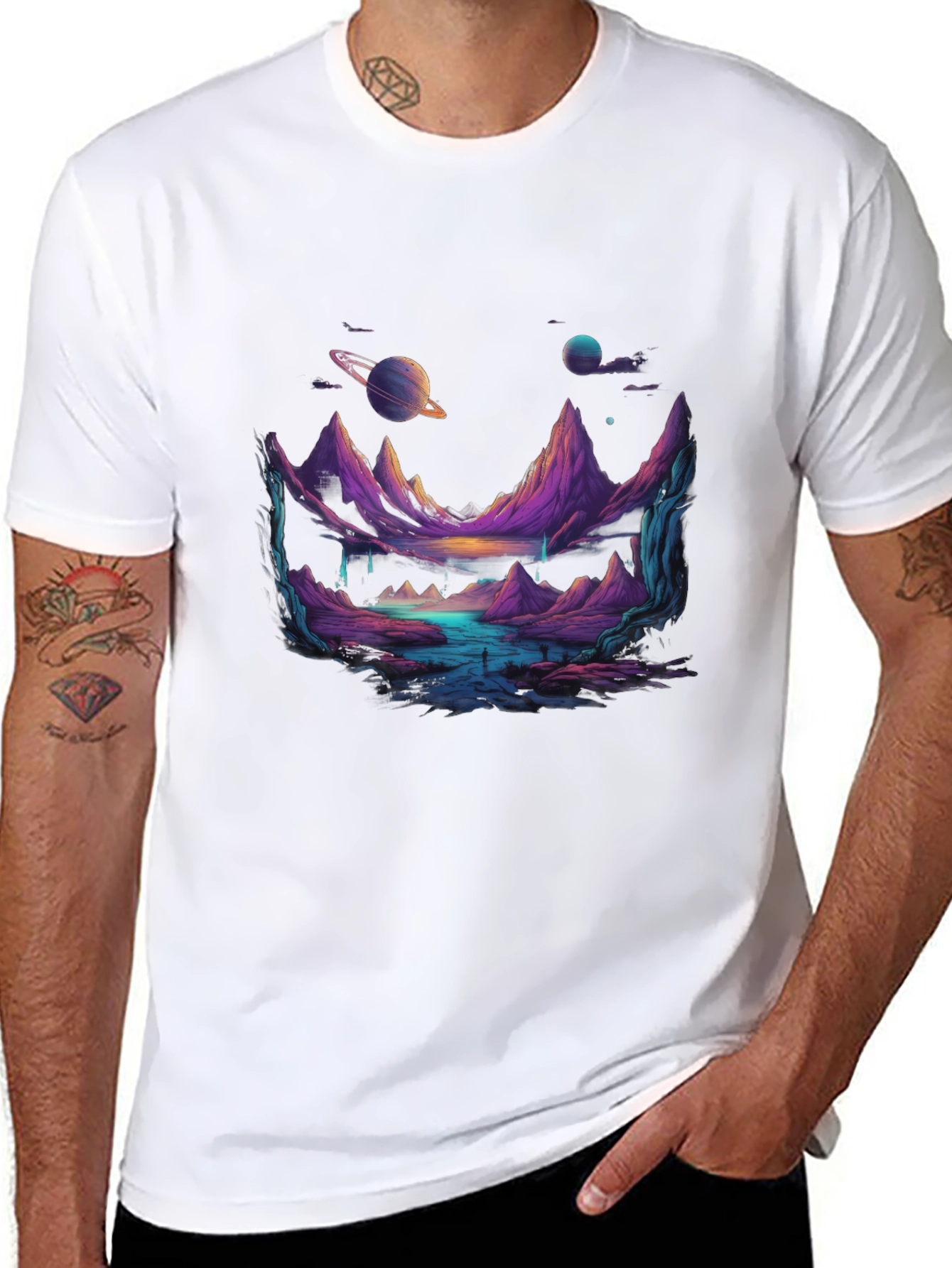 Cosmic Landscape Graphic Tee