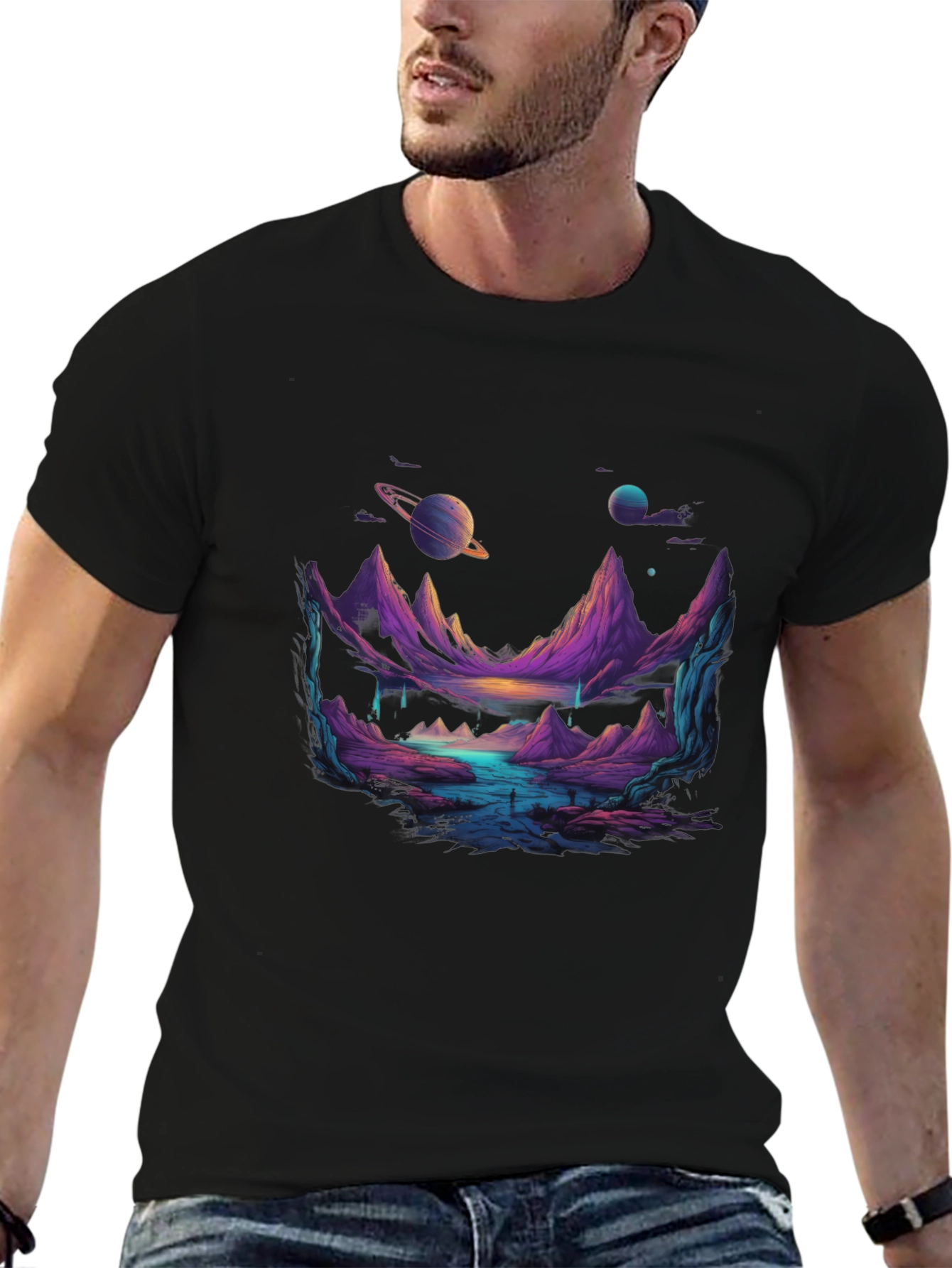 Cosmic Landscape Graphic Tee