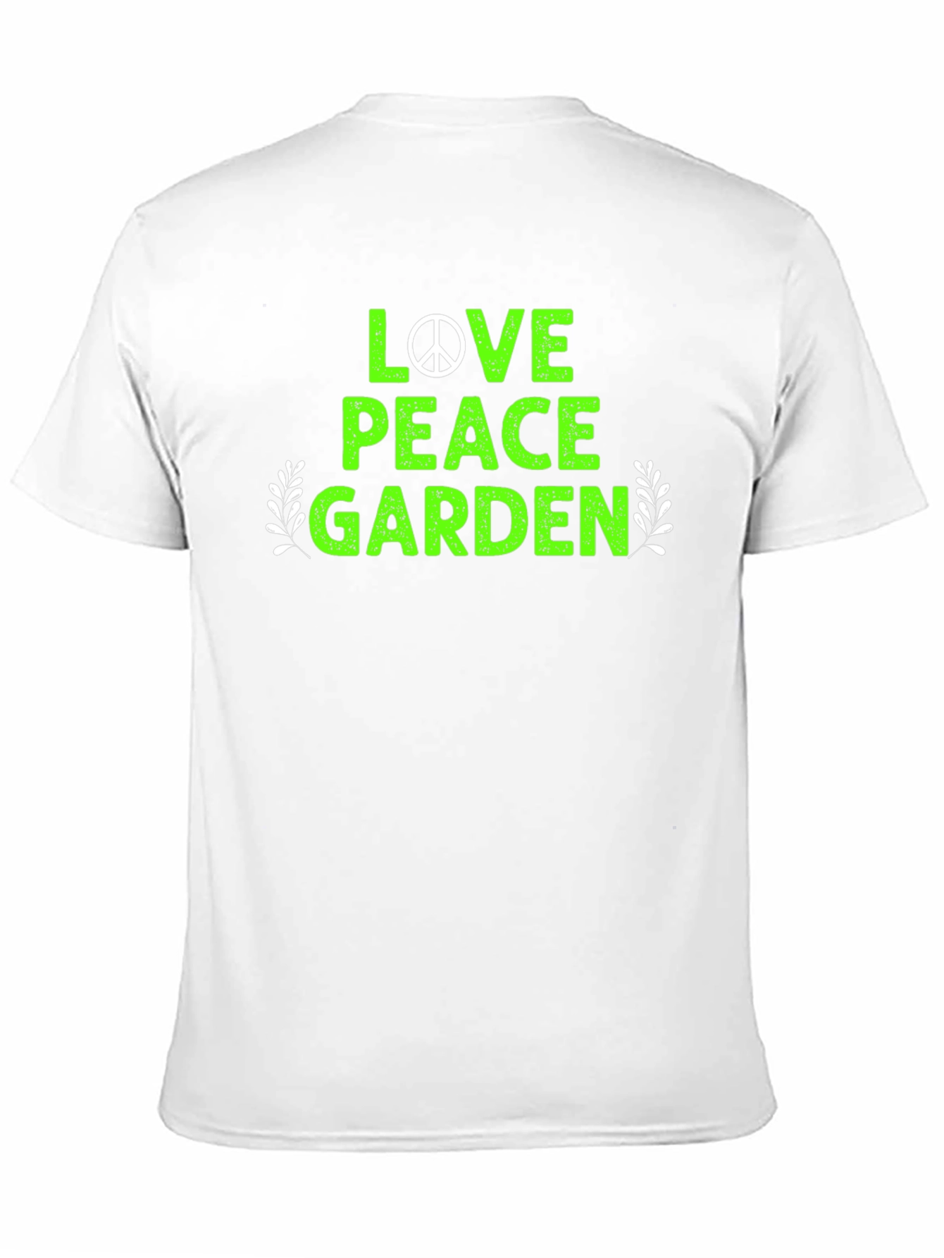 Love Peace Garden T-Shirt - Black Cotton Tee