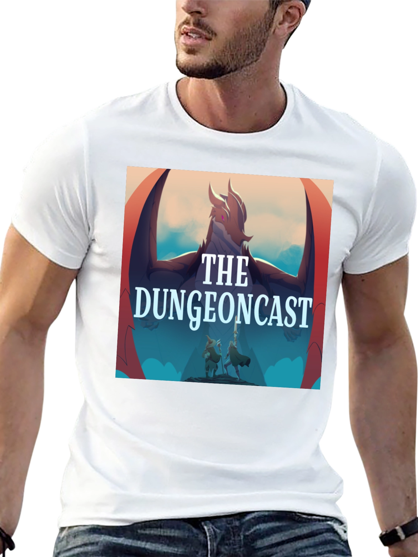 The Dungeoncast Black T-Shirt - Fantasy Podcast Apparel