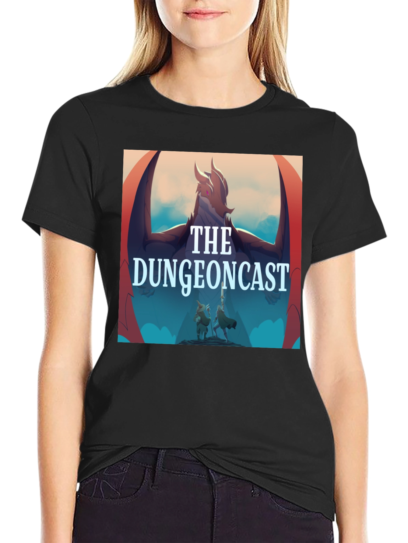 The Dungeoncast Black T-Shirt - Fantasy Podcast Apparel