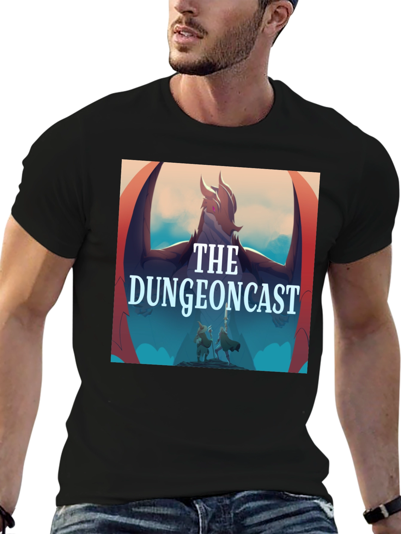 The Dungeoncast Black T-Shirt - Fantasy Podcast Apparel