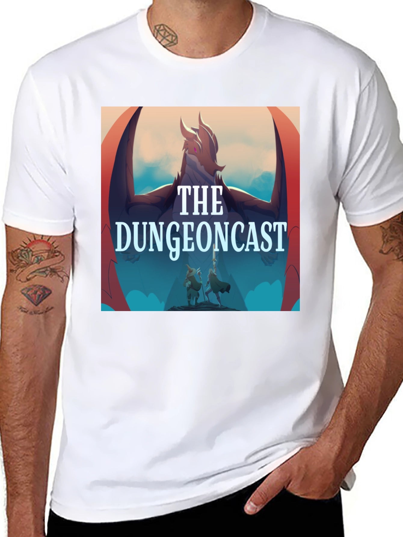 The Dungeoncast Black T-Shirt - Fantasy Podcast Apparel