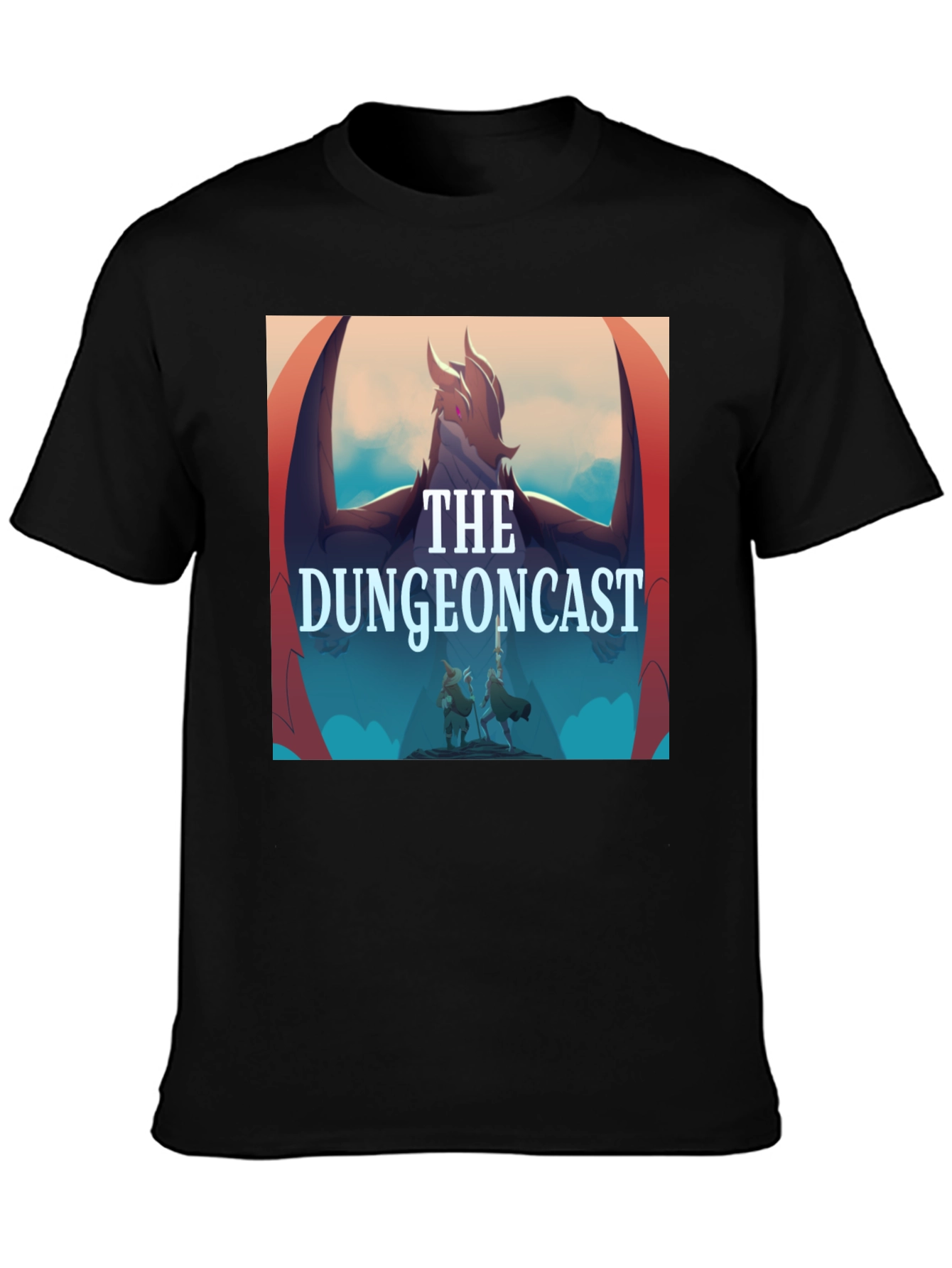 The Dungeoncast Black T-Shirt - Fantasy Podcast Apparel