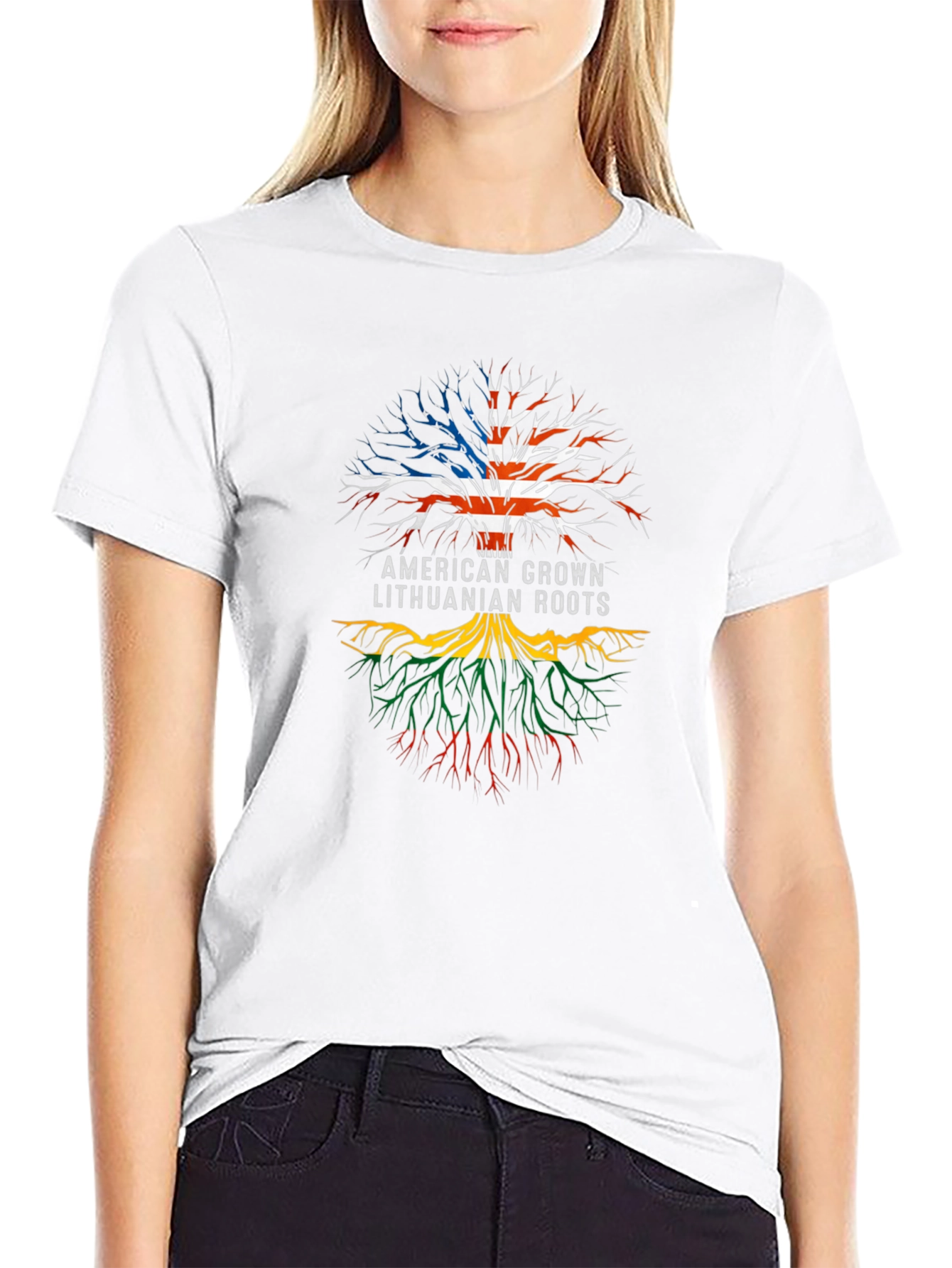 American Grown Lithuanian Roots T-Shirt