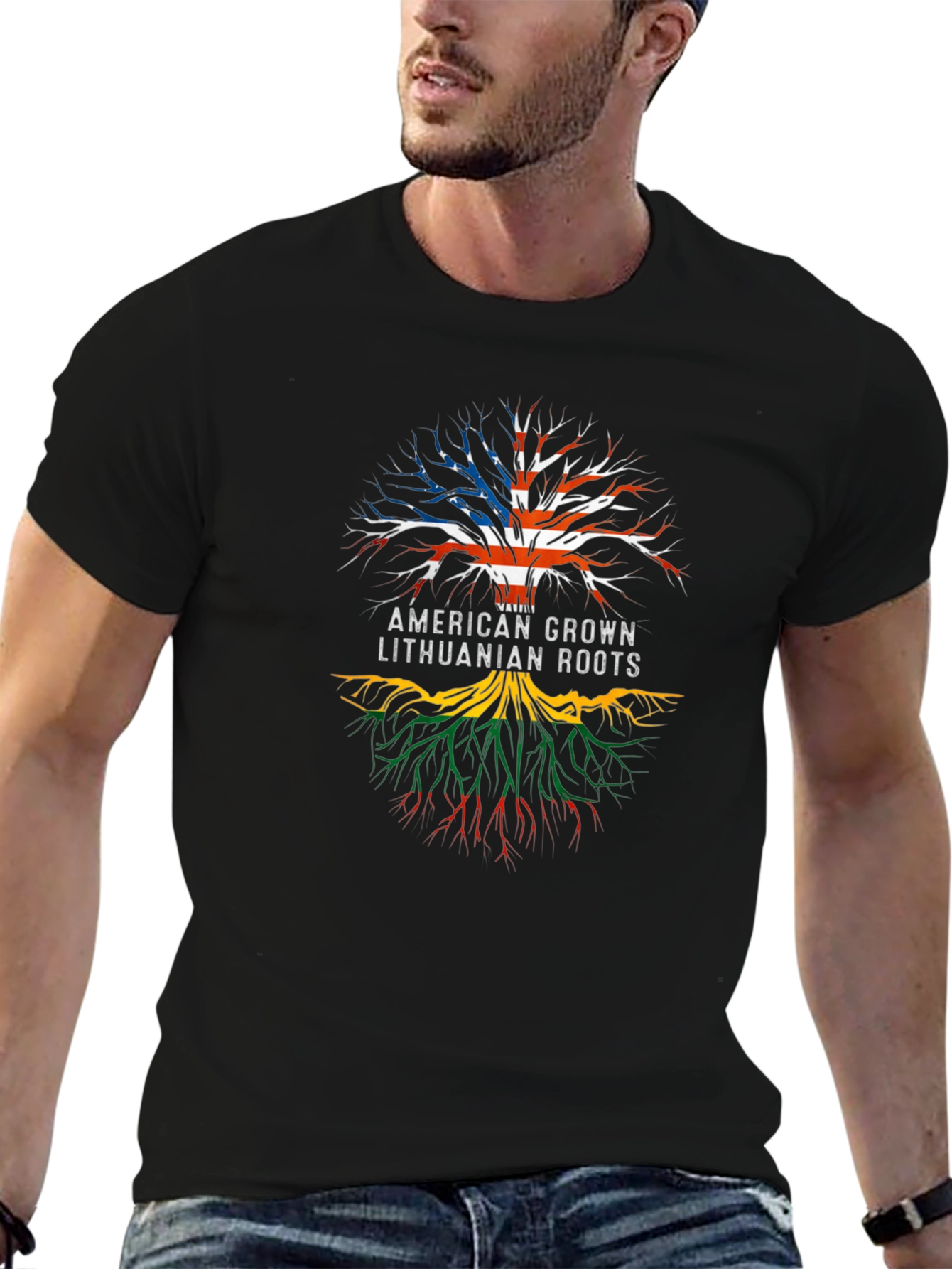 American Grown Lithuanian Roots T-Shirt