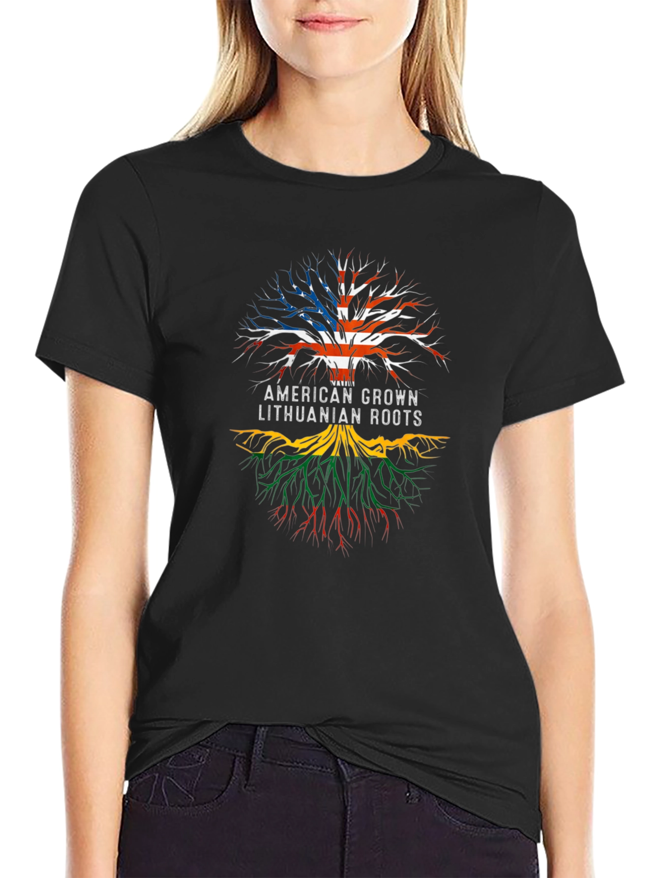 American Grown Lithuanian Roots T-Shirt