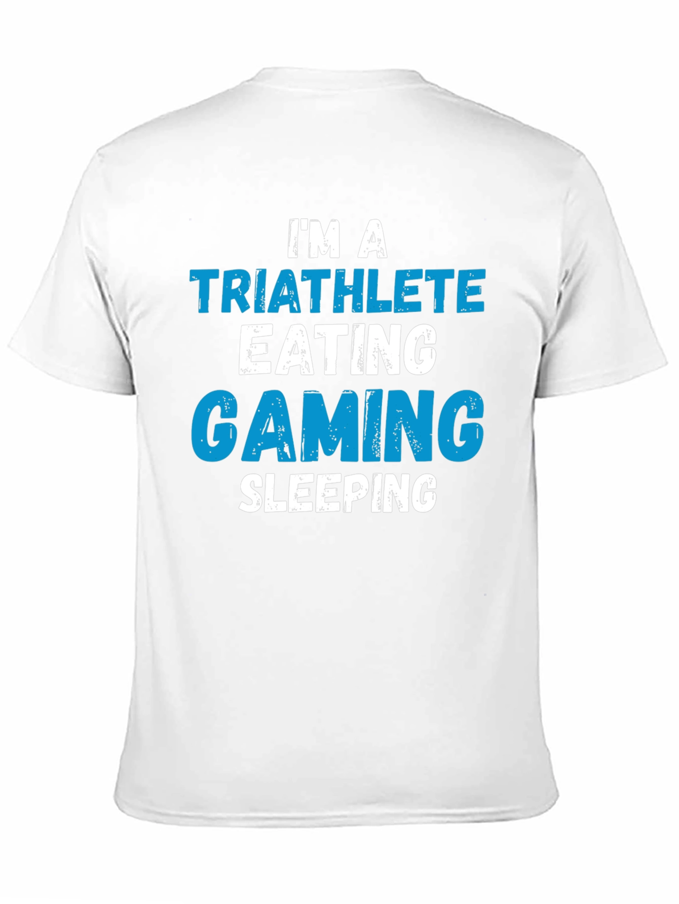 Triathlete Gaming Sleeping T-Shirt - Funny Sport Tee