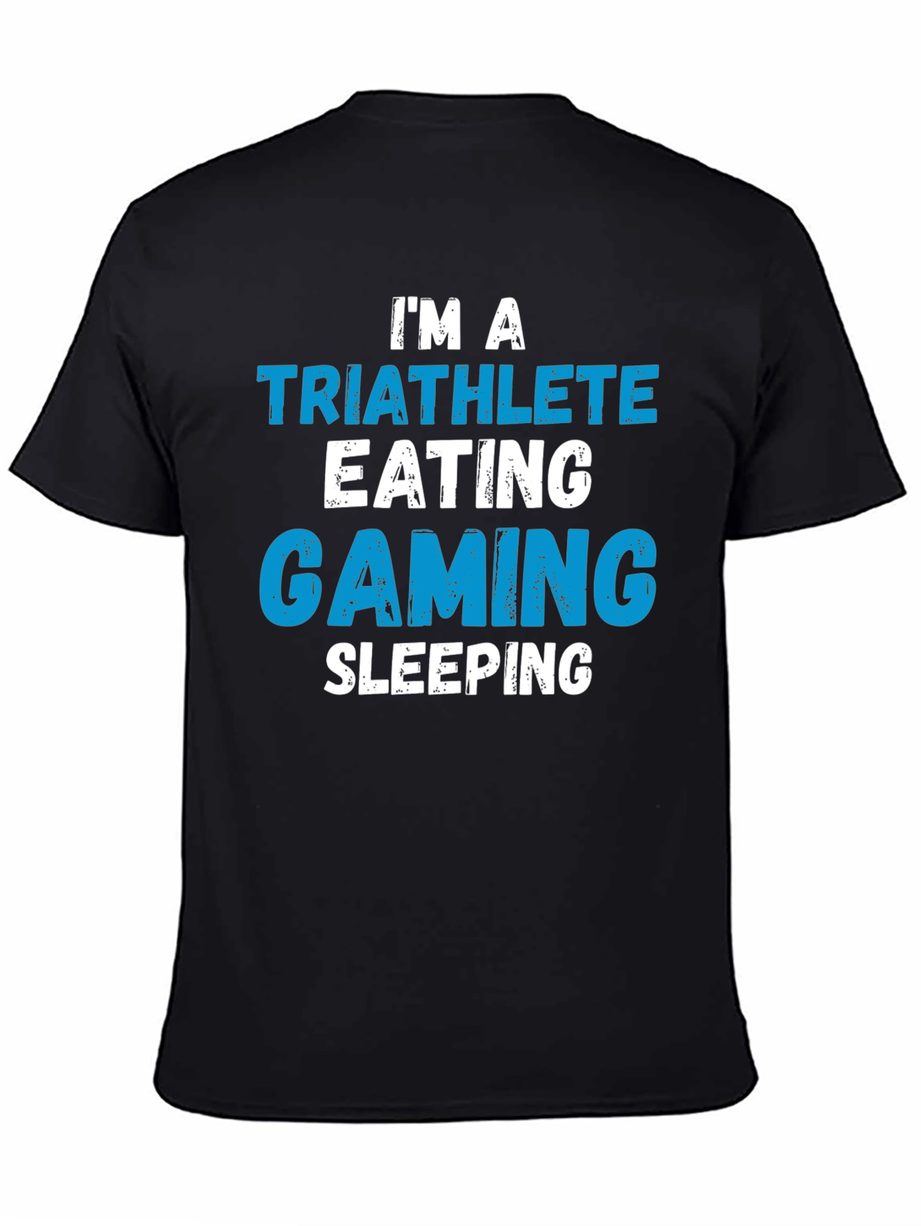 Triathlete Gaming Sleeping T-Shirt - Funny Sport Tee