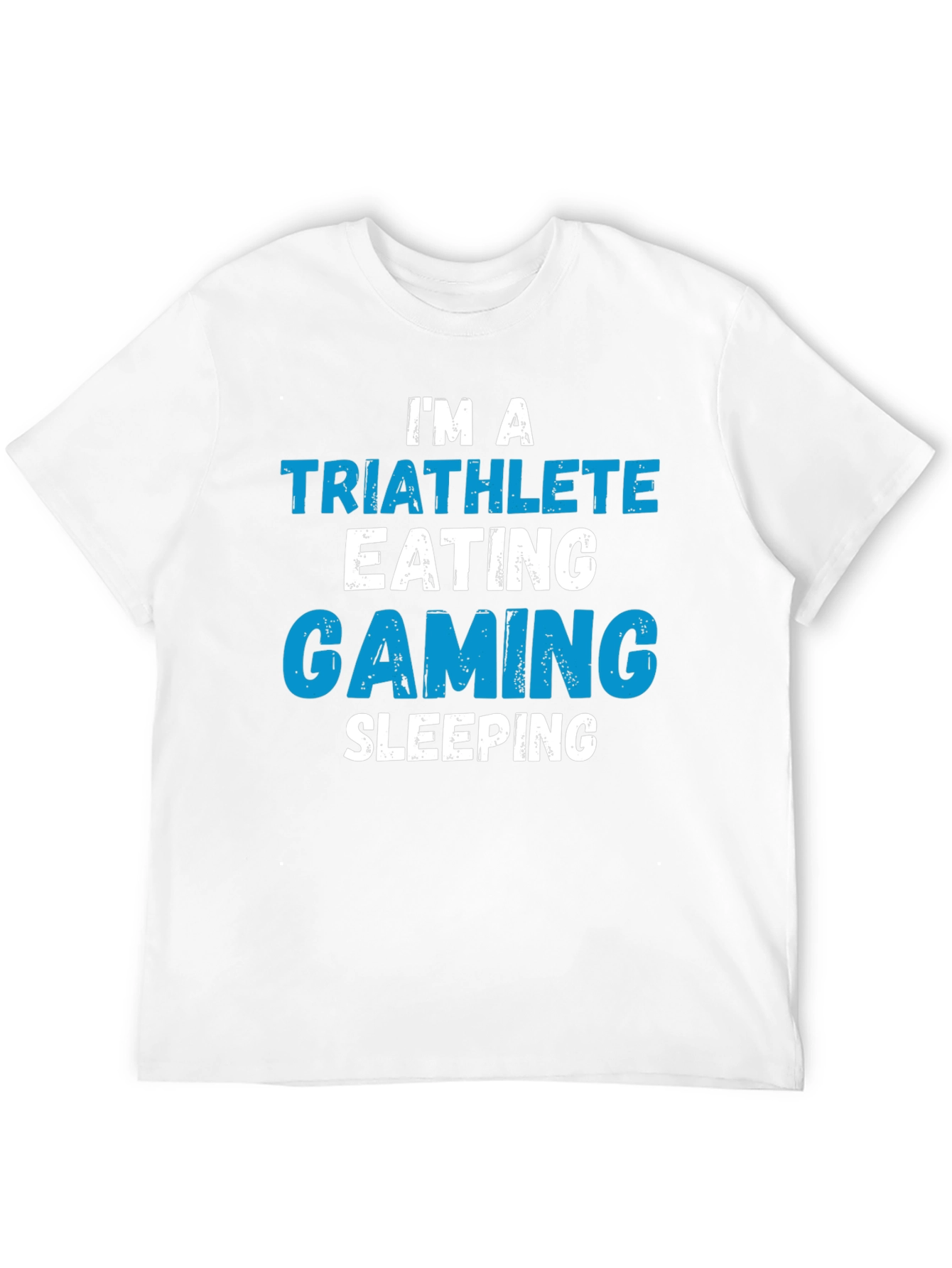 Triathlete Gaming Sleeping T-Shirt - Funny Sport Tee