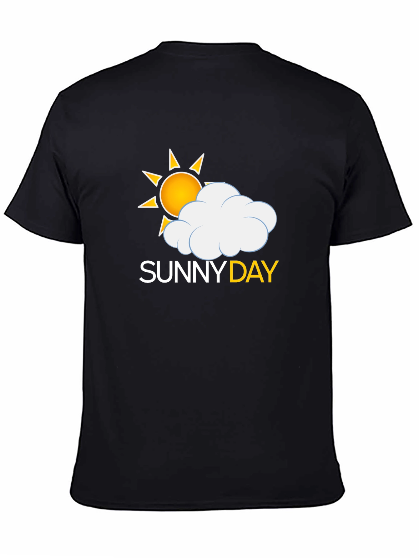Sunny Day Graphic Tee - Black Casual Comfort