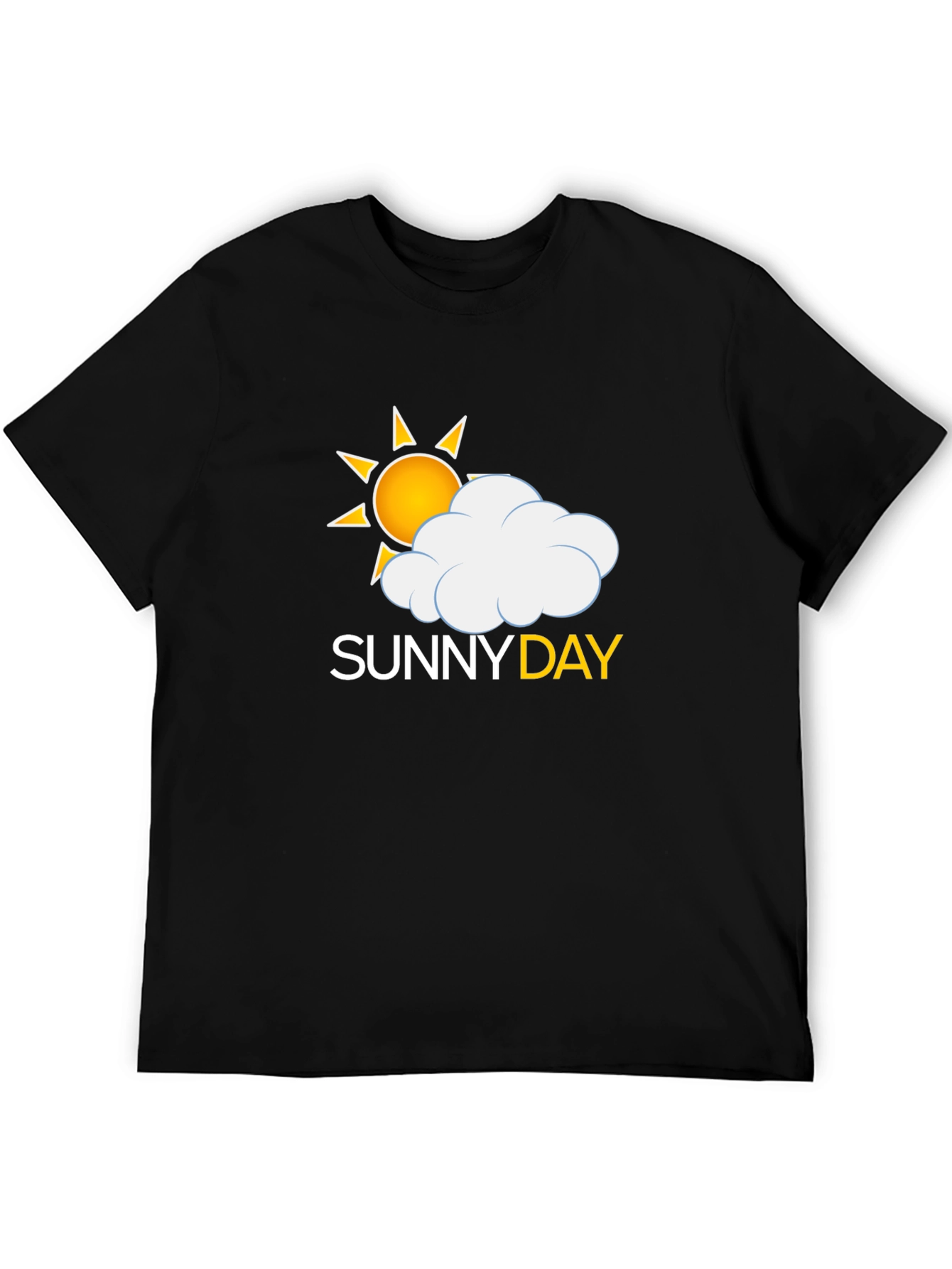 Sunny Day Graphic Tee - Black Casual Comfort