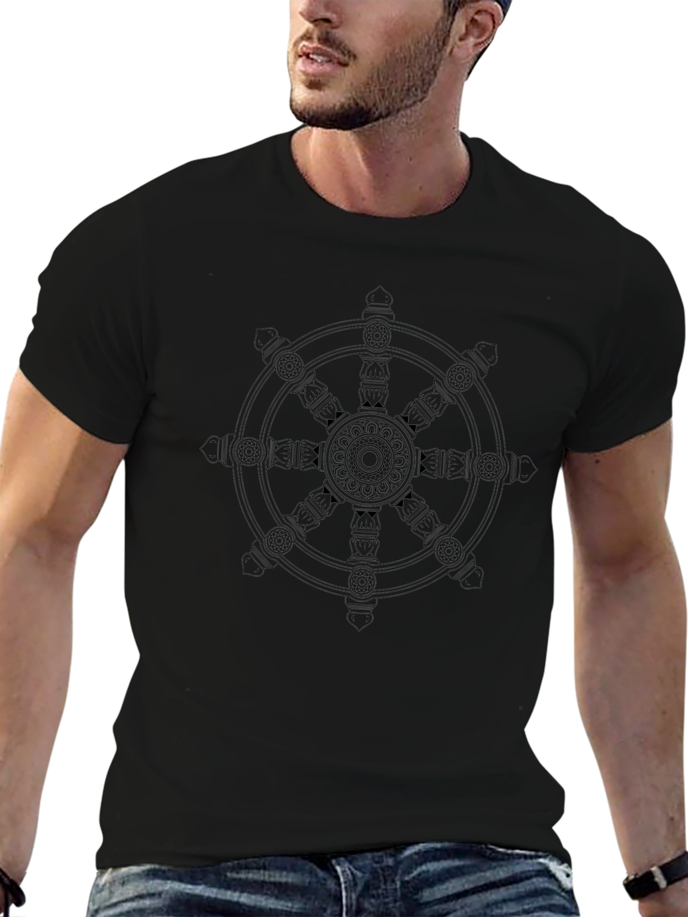 Dharma Wheel Graphic T-Shirt - Unisex Cotton Tee