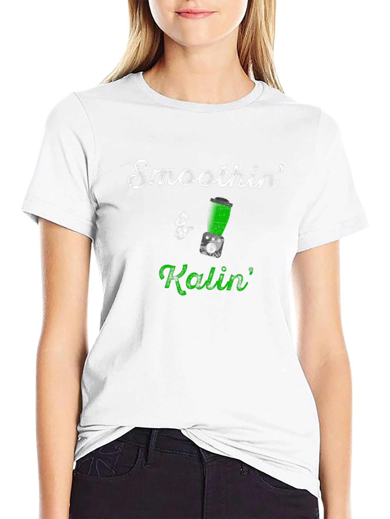 Smoothin & Kalin T-Shirt - Black Crew Neck Tee