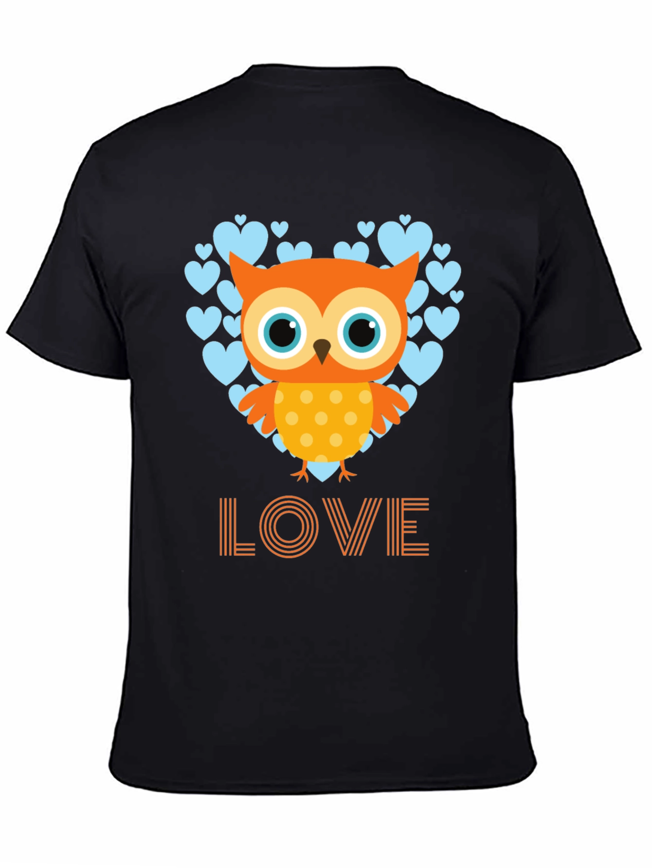 Owl Love Graphic Tee - Mens Black T-Shirt