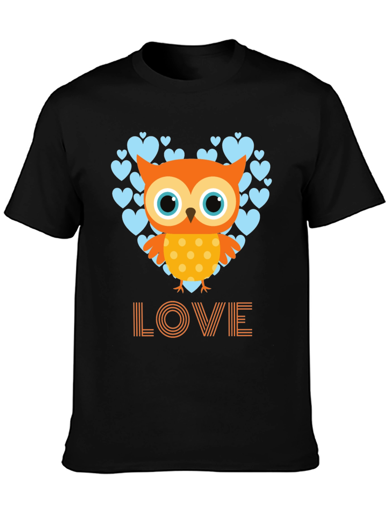 Owl Love Graphic Tee - Mens Black T-Shirt