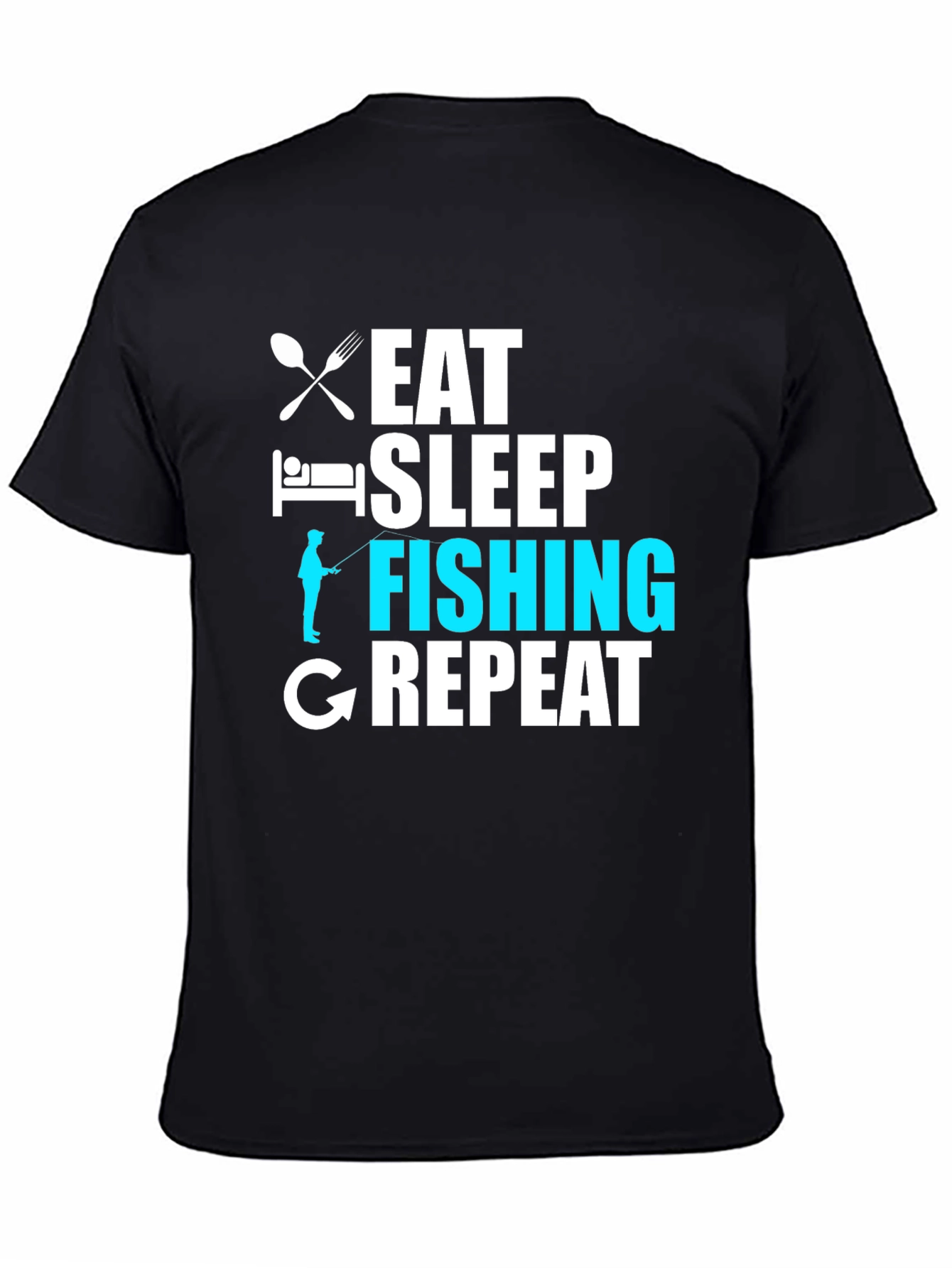 Eat Sleep Fishing Repeat Graphic T-Shirt