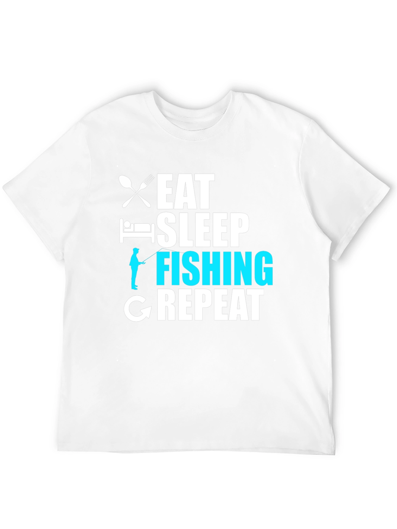 Eat Sleep Fishing Repeat Graphic T-Shirt