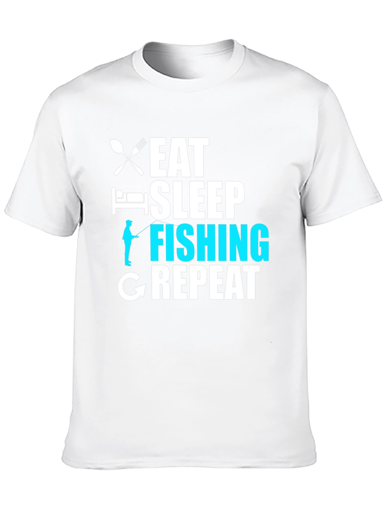 Eat Sleep Fishing Repeat Graphic T-Shirt