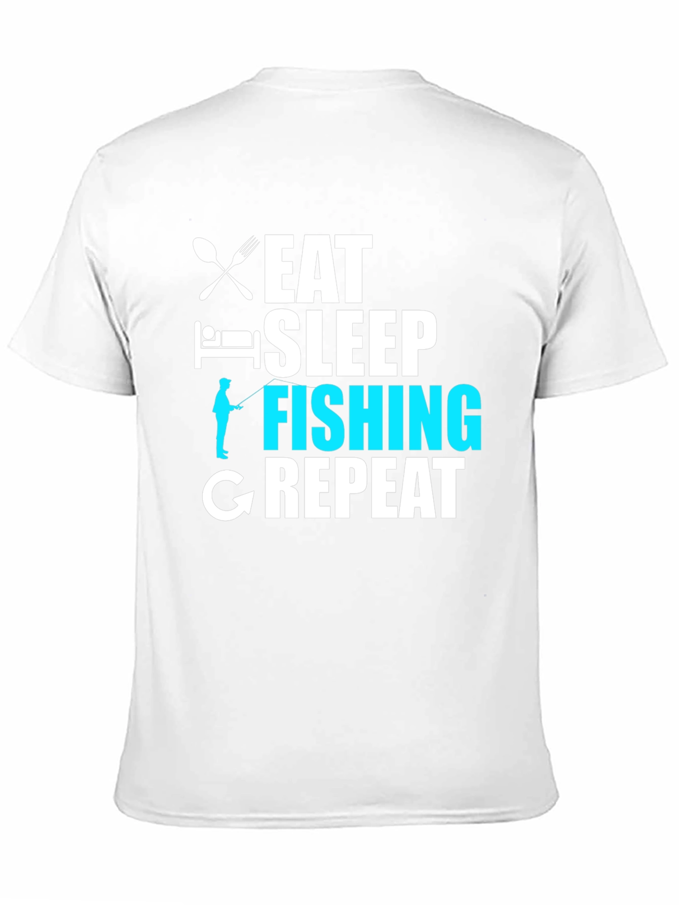Eat Sleep Fishing Repeat Graphic T-Shirt