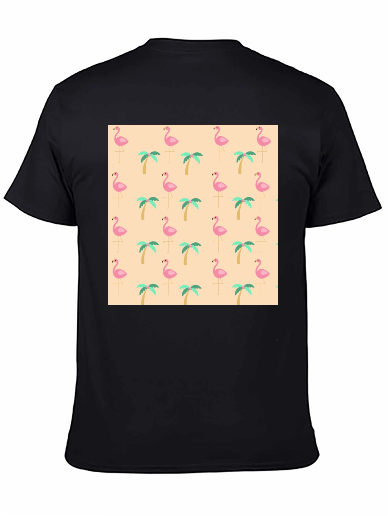 Tropical Flamingo & Palm Tree T-Shirt