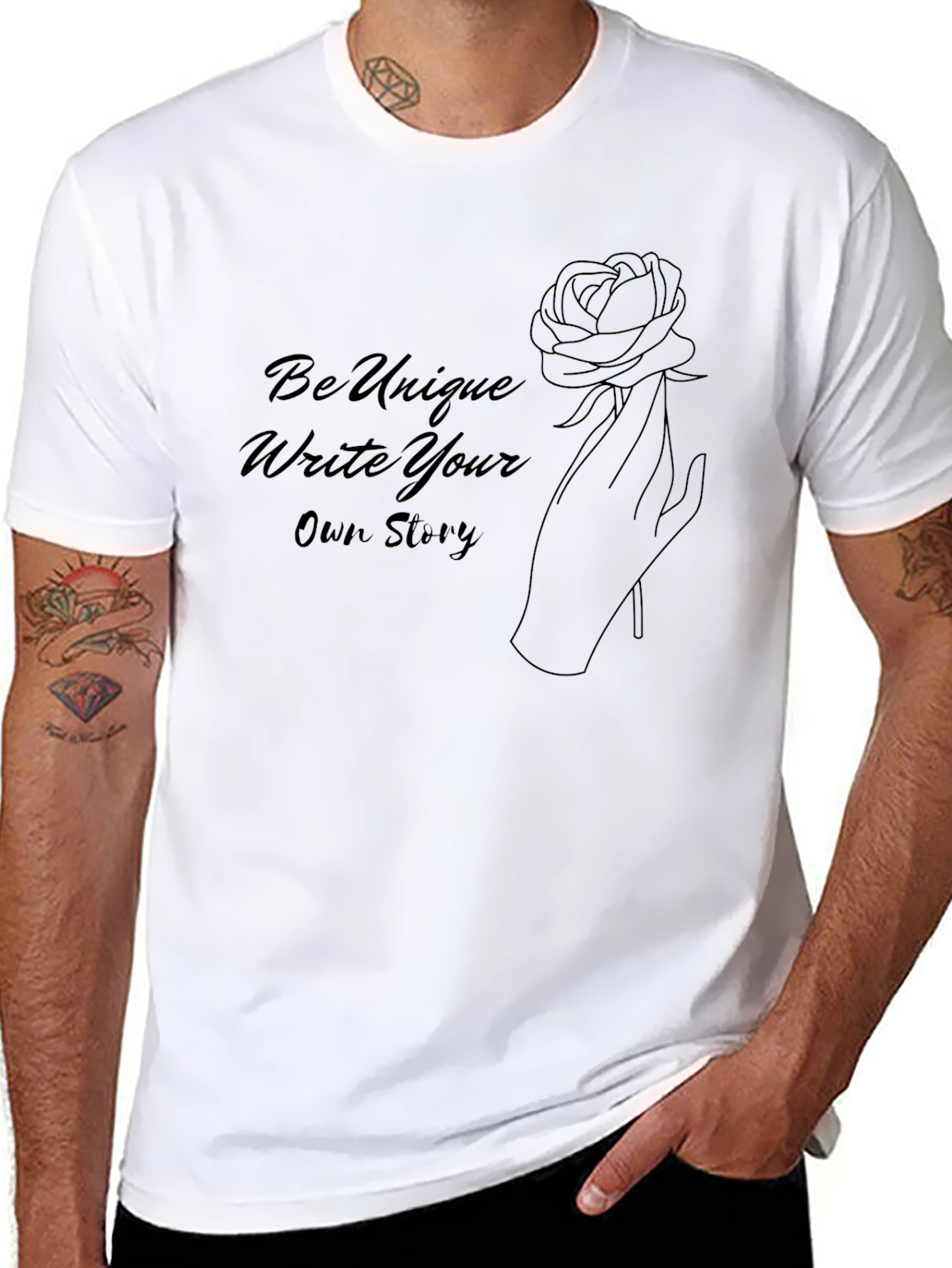 Unique Storyline Black T-Shirt