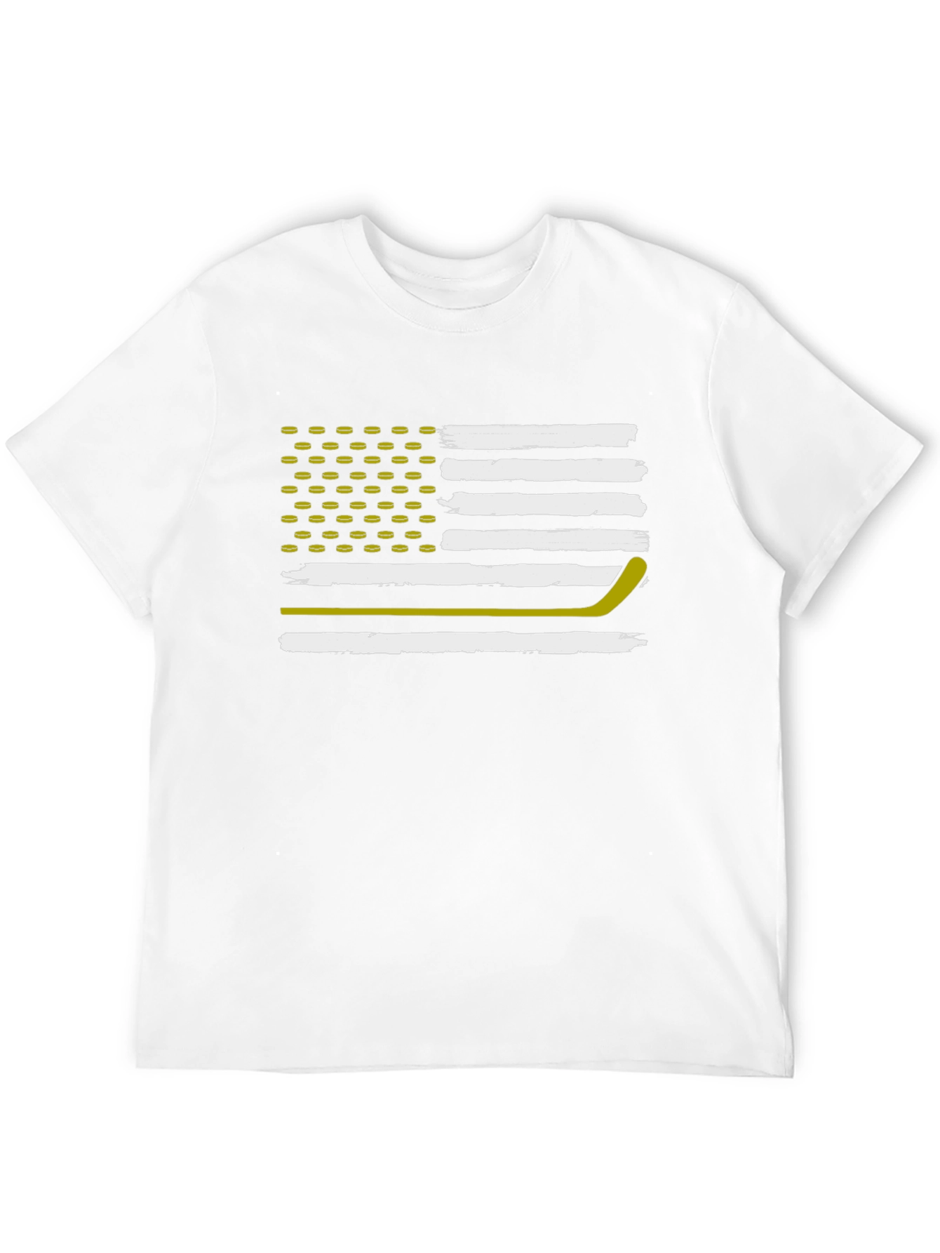 Hockey Flag T-Shirt: Patriotic USA Hockey Fan Tee