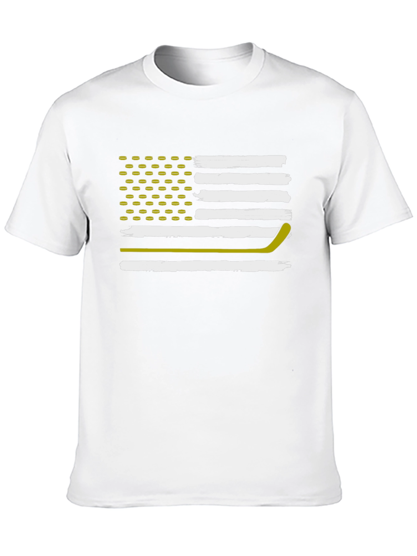 Hockey Flag T-Shirt: Patriotic USA Hockey Fan Tee