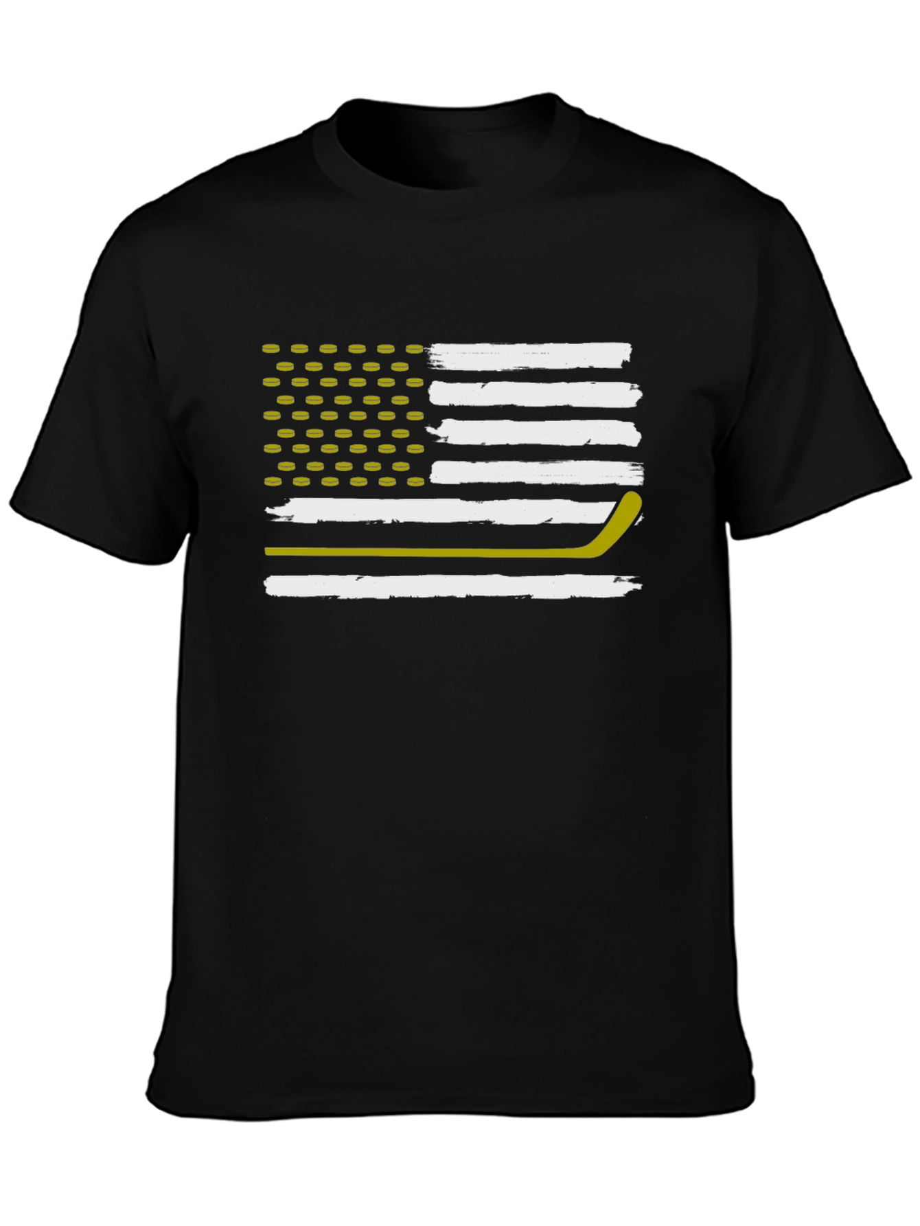 Hockey Flag T-Shirt: Patriotic USA Hockey Fan Tee