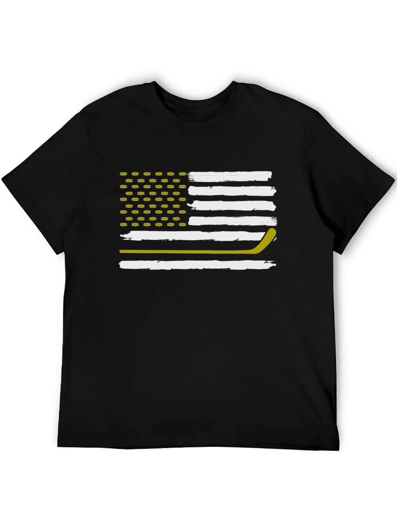 Hockey Flag T-Shirt: Patriotic USA Hockey Fan Tee