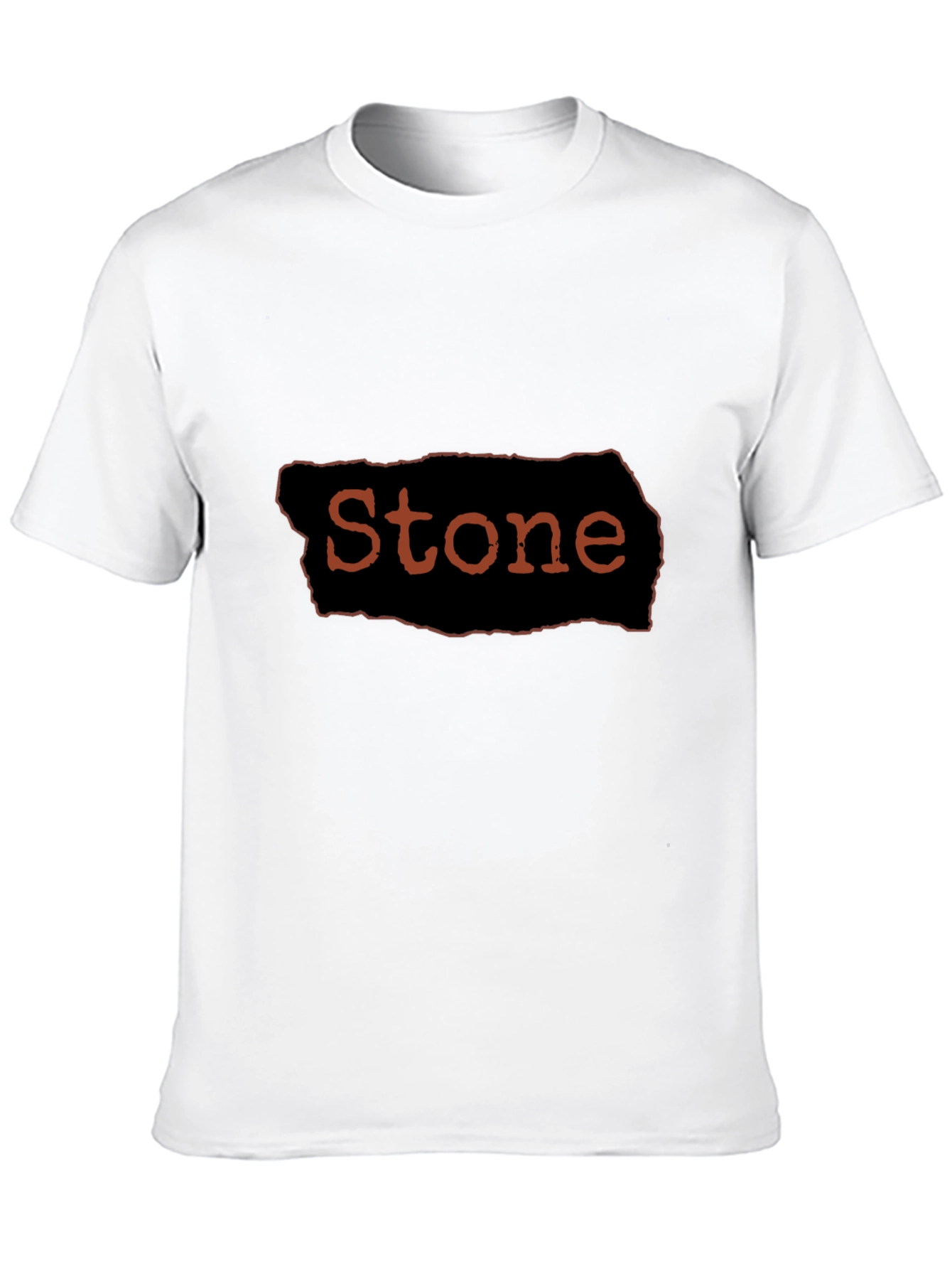 Stone Graphic Black T-Shirt Casual Wear