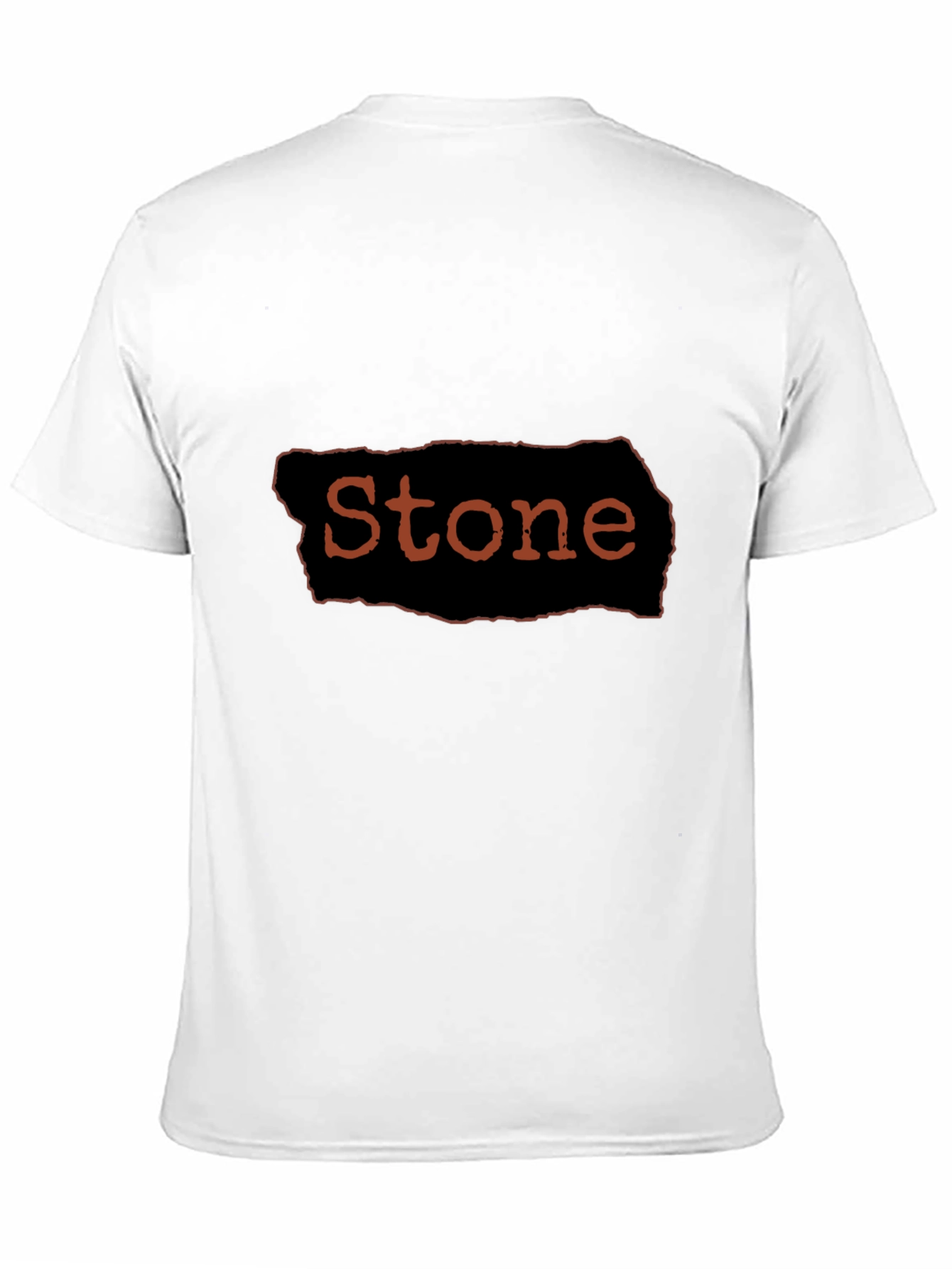 Stone Graphic Black T-Shirt Casual Wear