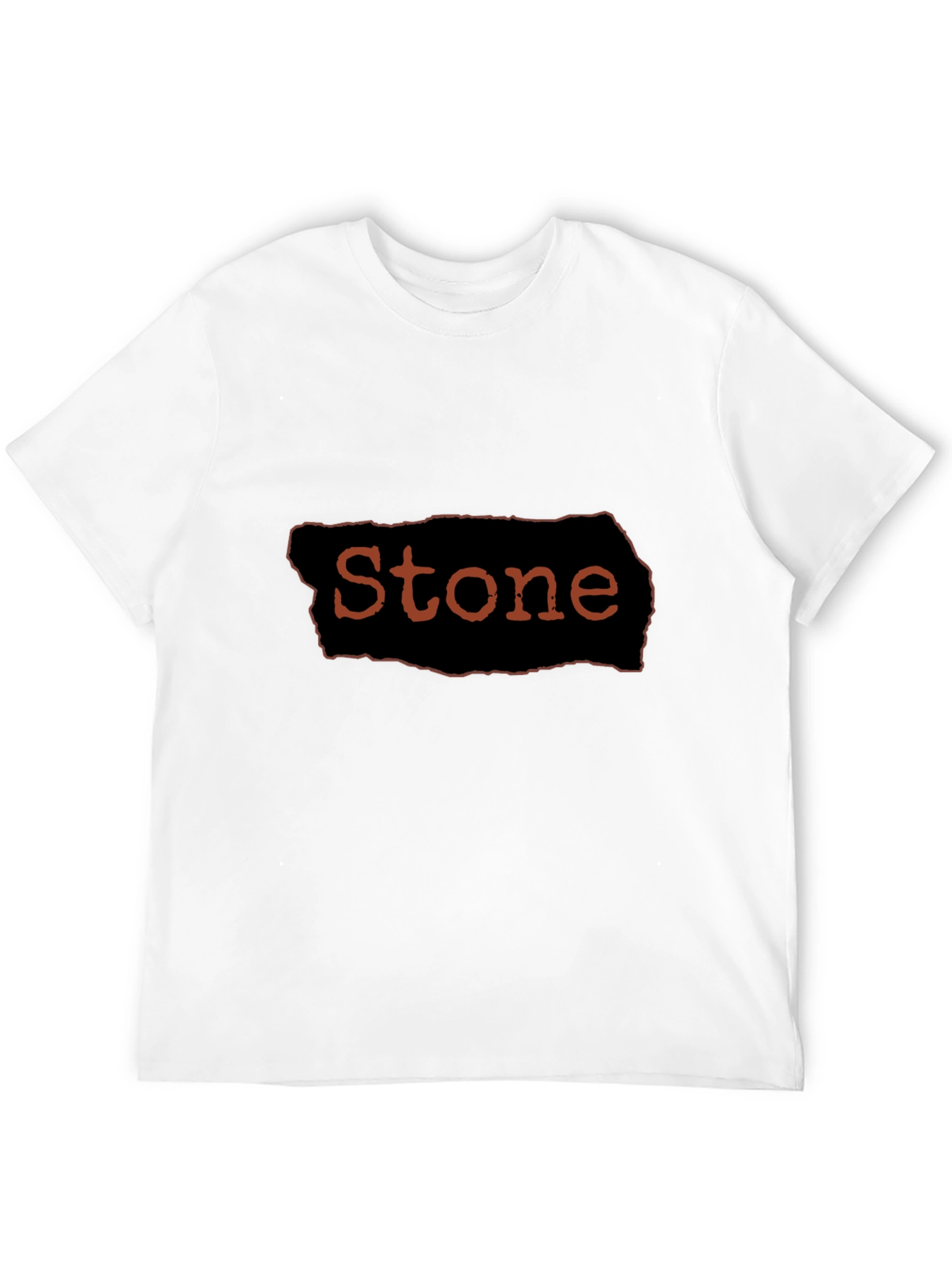 Stone Graphic Black T-Shirt Casual Wear