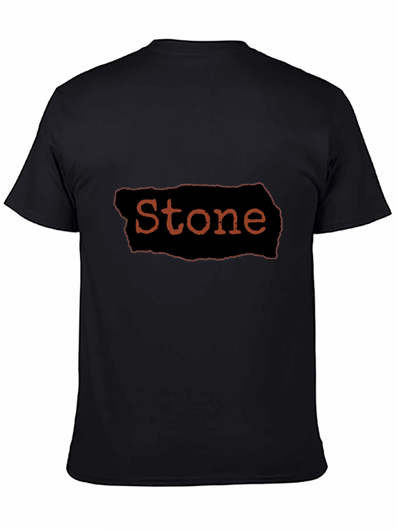 Stone Graphic Black T-Shirt Casual Wear