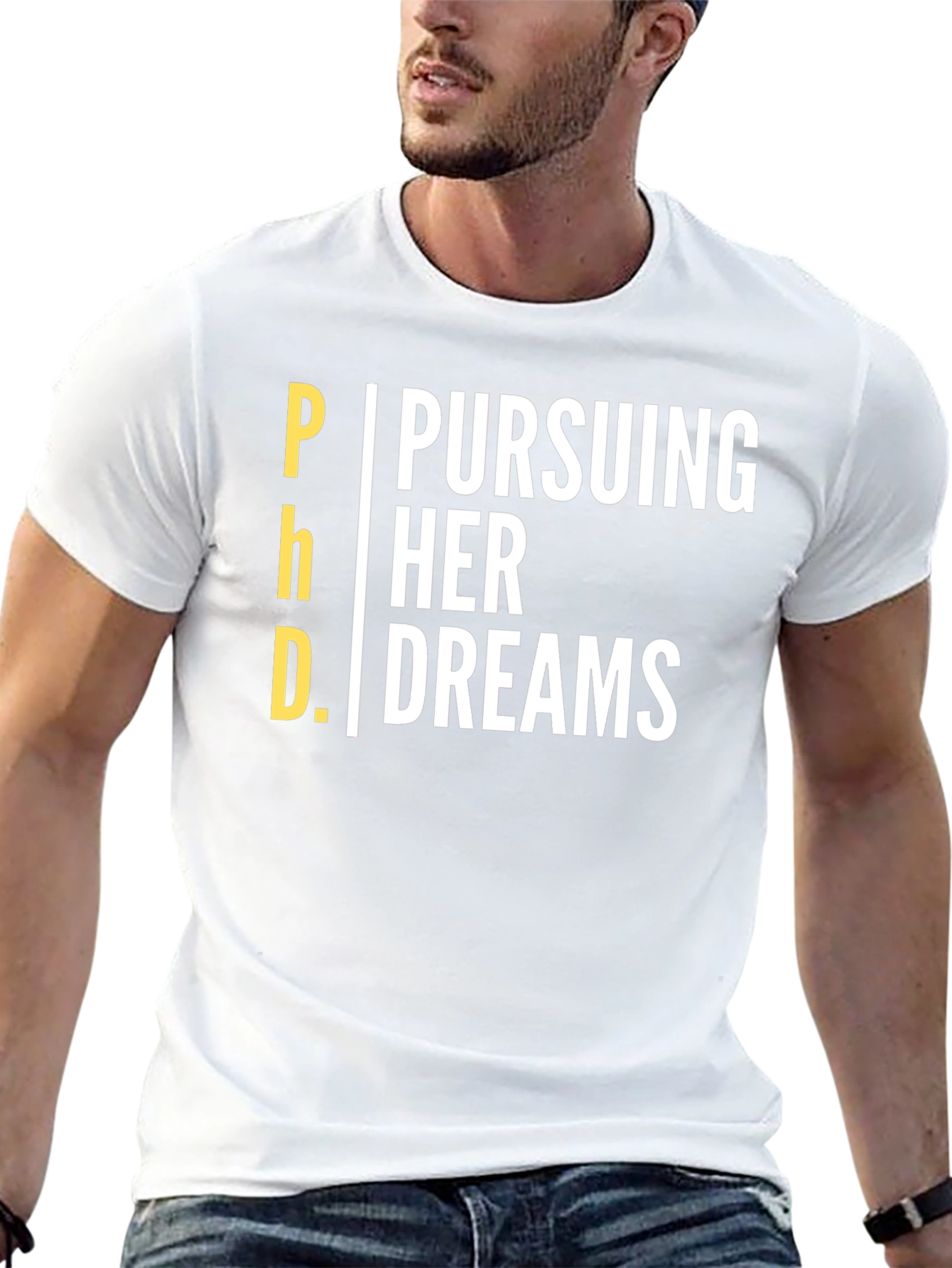 Pursuing Her Dreams PhD T-Shirt