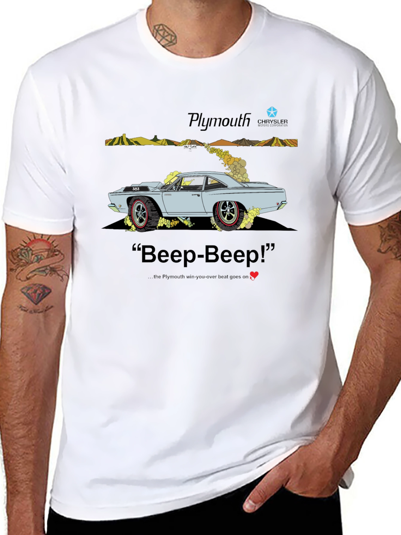 Plymouth Beep-Beep! Mens Graphic T-Shirt